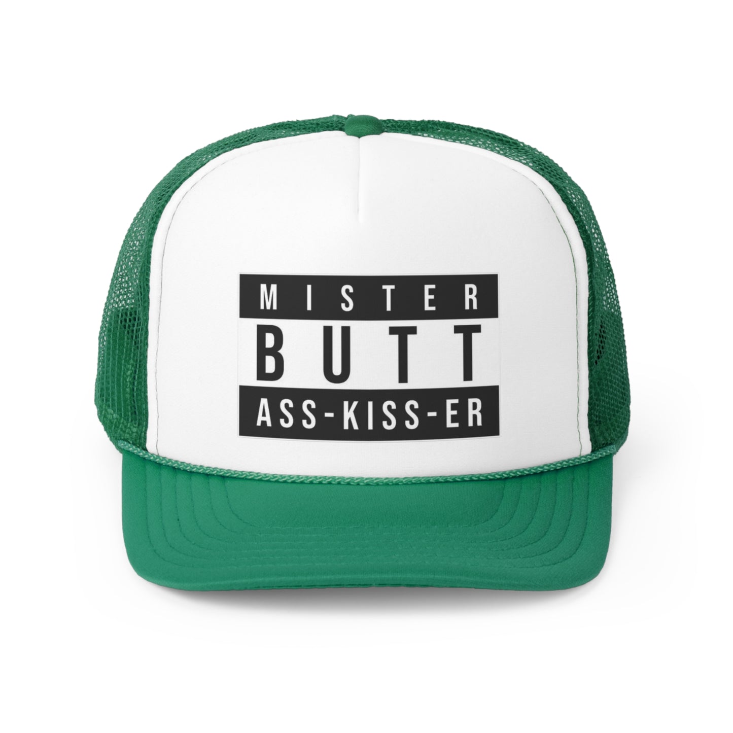 Mister Butt Ass Kiss -er Trucker Caps, LGBTQIA, Gay, Lesbian, Pride, Equality, Flag, Rainbow
